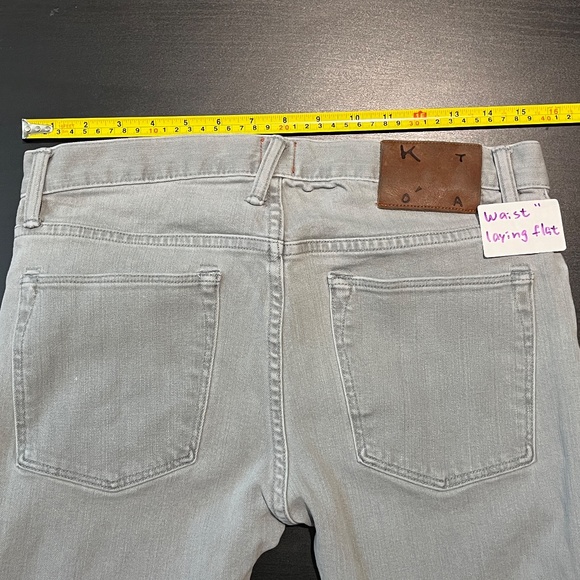 Hiroshi Kato The Needle Skinny Selvedge Jeans - Men's Size 32 X 27 - Gray - Picture 7 of 10